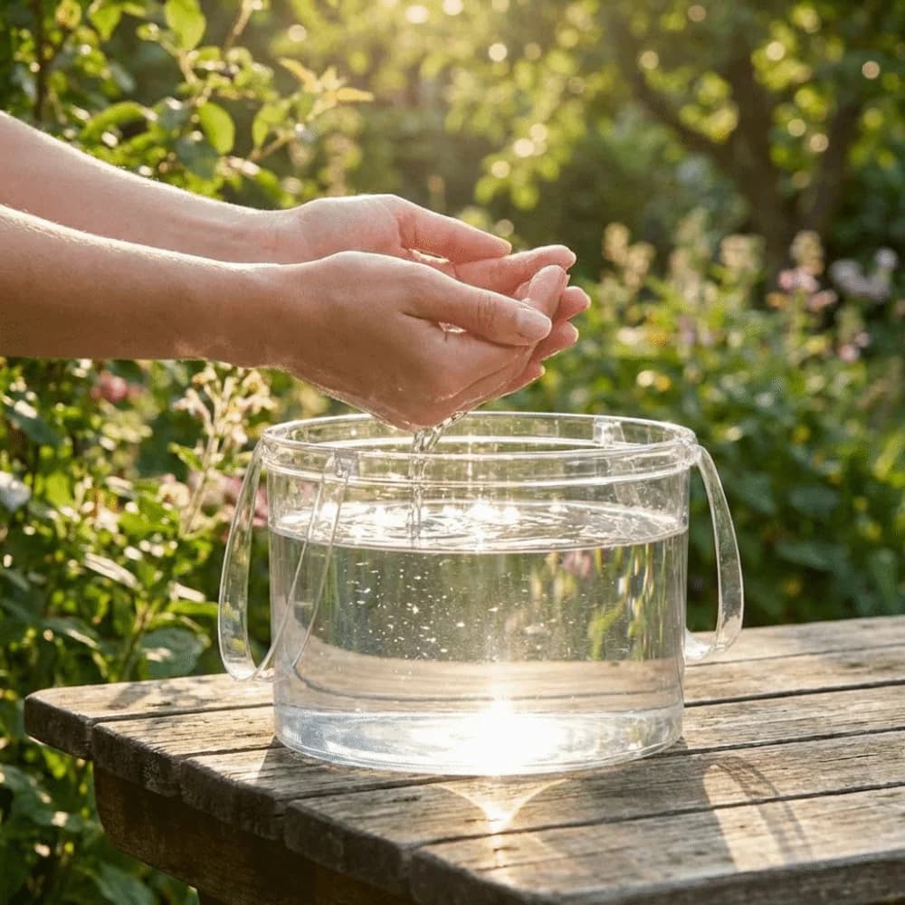6.8L/12L Foldable Transparent Bucket Portable Leak-proof Laundry Basin Plastic with Handle Picnic Fruit Basket Water Storage
