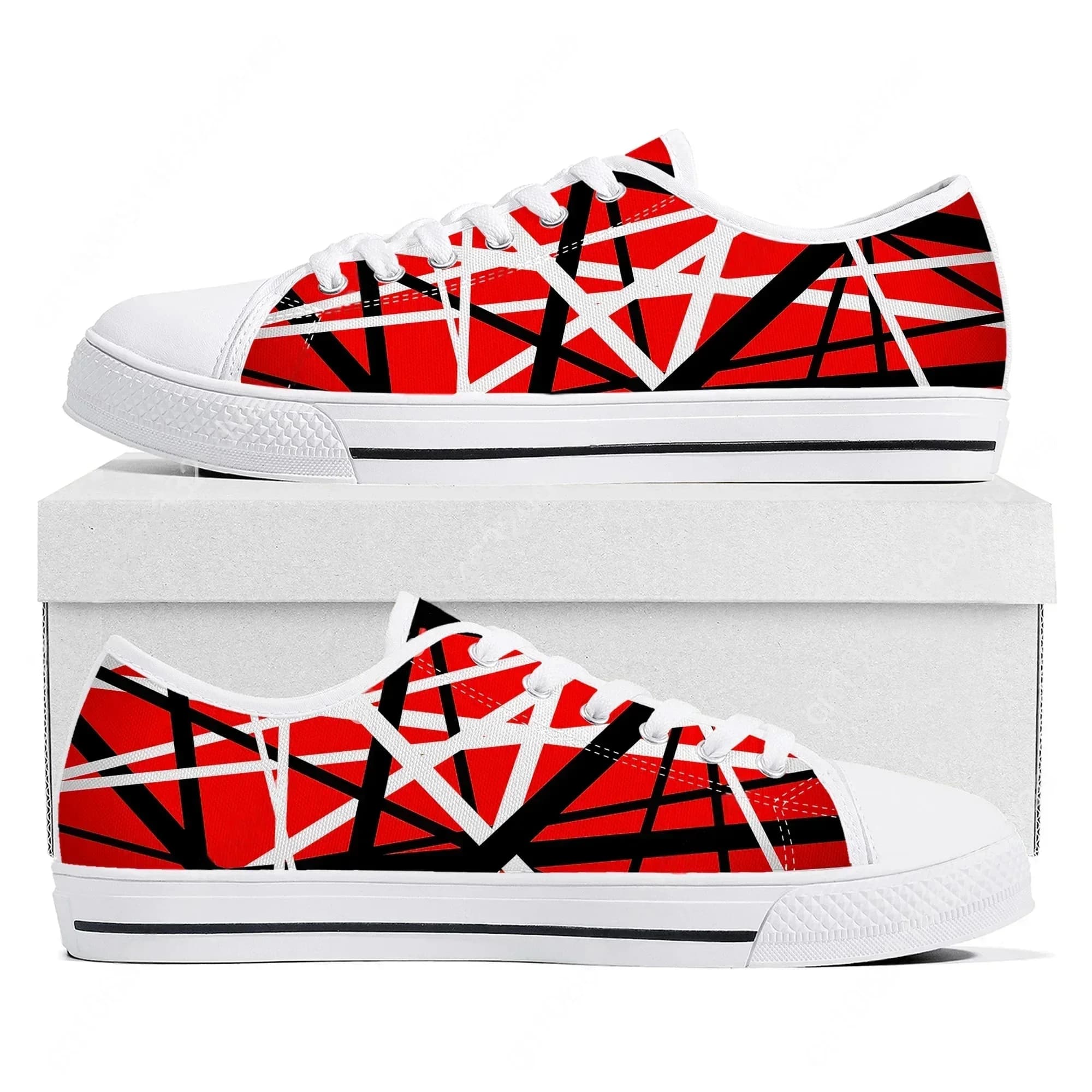 Van Evh 5150 Stripes Halen Low Top High Quality Sneakers Mens Women Canvas Sneaker 1984 Casual Couple Shoes Custom Shoe