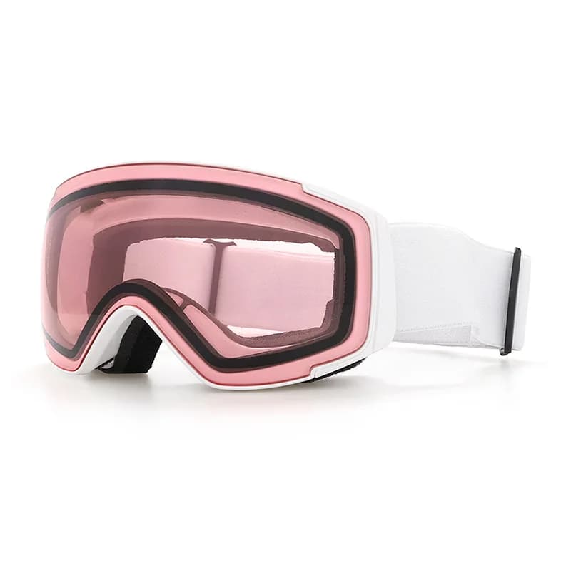 Kids Ski Snow Goggles Double‑Layer Anti‑Fog Cylindrical Lens Outdoor Mountaineering Glasses for Children Winter Sports Equipment