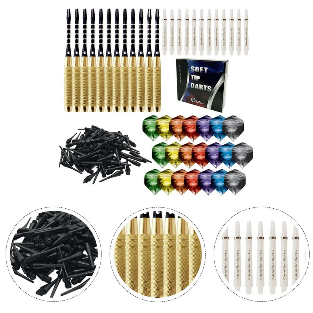 Soft Tip Darts Set Professional Electronic Dartboard Accessories Easy Throw Comfortable Grip Sports Supplies