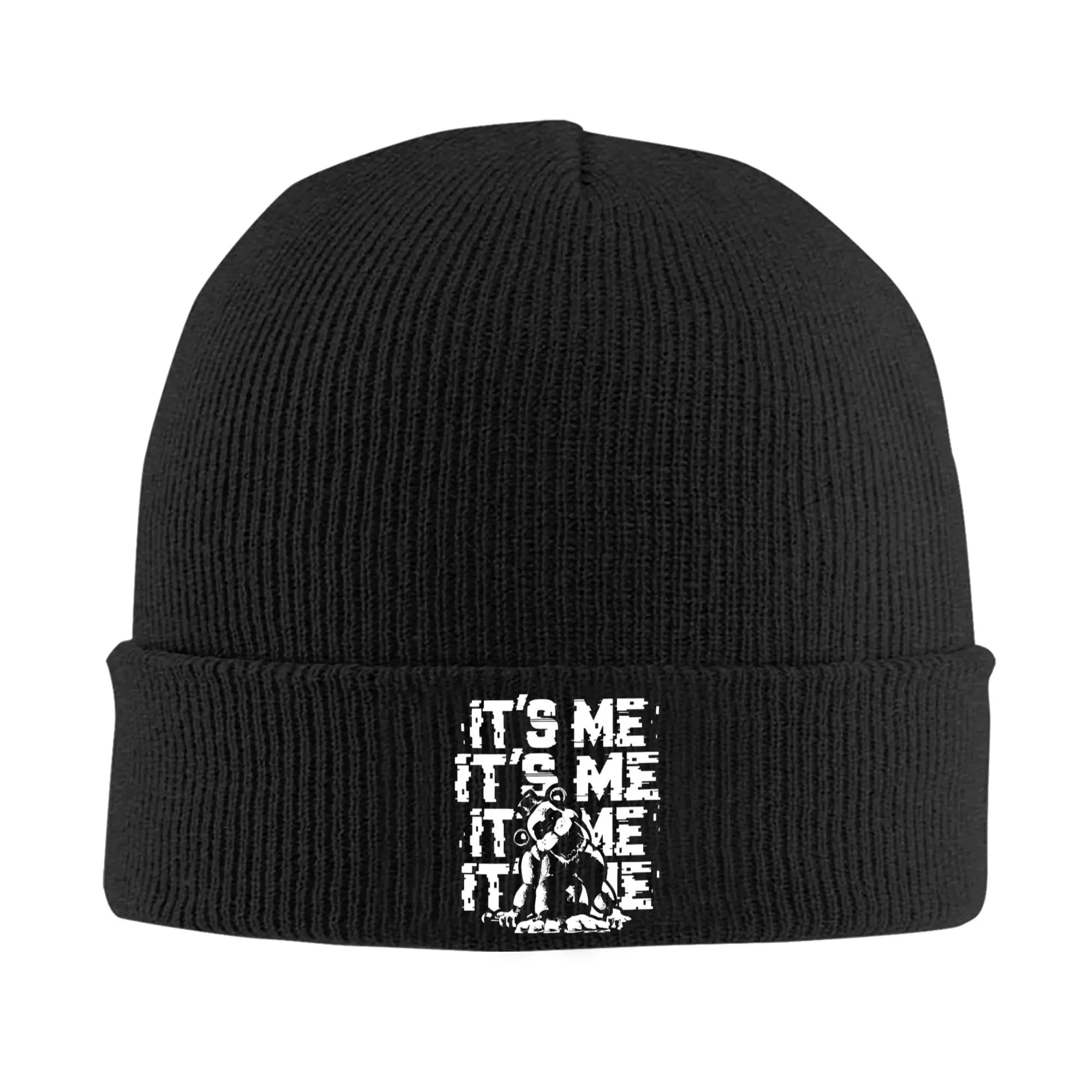 FNAF At Freddys Knitted Caps for Women Men Skullies Beanies Autumn Winter Hats Acrylic Warm Caps