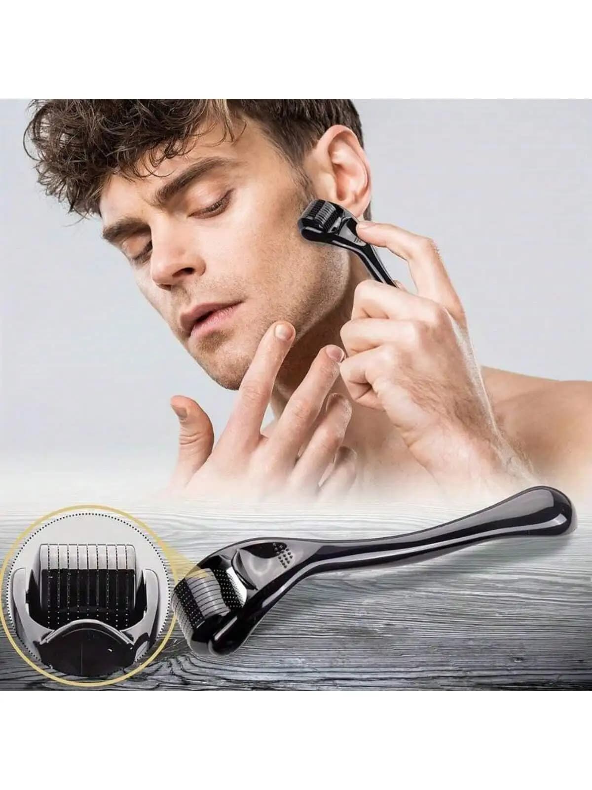 0.20mm Microneedle Roller for Facial And Beard Care Men Women Universal Skin Care Tool Random Color - Hair Removal Facial Massag
