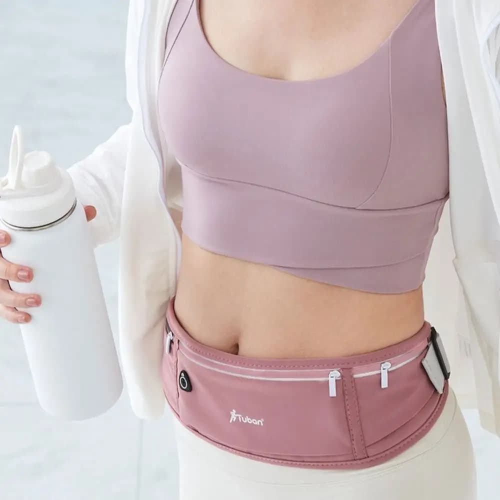 New Hidden Running Waist Bag Waterproof Lightweight Sports Belt Pouch Gym Bags Belt Waist Pack Mobile Phone Bag Men