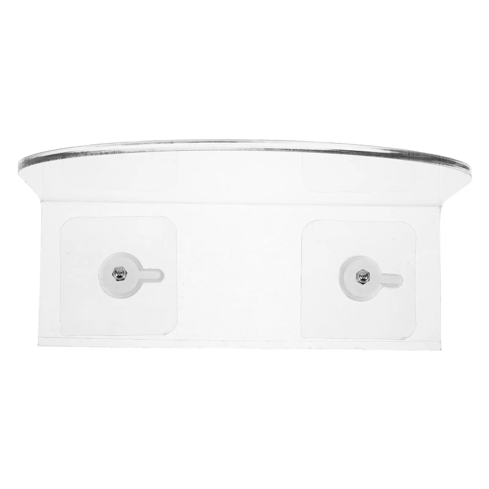 Supporto per Piante in Acrilico Trasparente con Ventosa, Porta Fiori Rimovibile da Parete, Organizzatore per Casa, Cucina e Soggiorno
