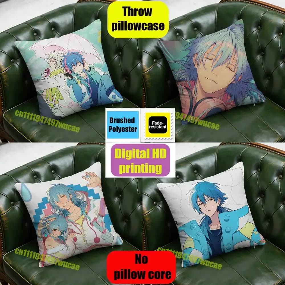 For Dramatical Murder Aoba Seragaki Throw Pillow Case 45x45cm Sofa Custom Square Pillowcase Cushion Cover