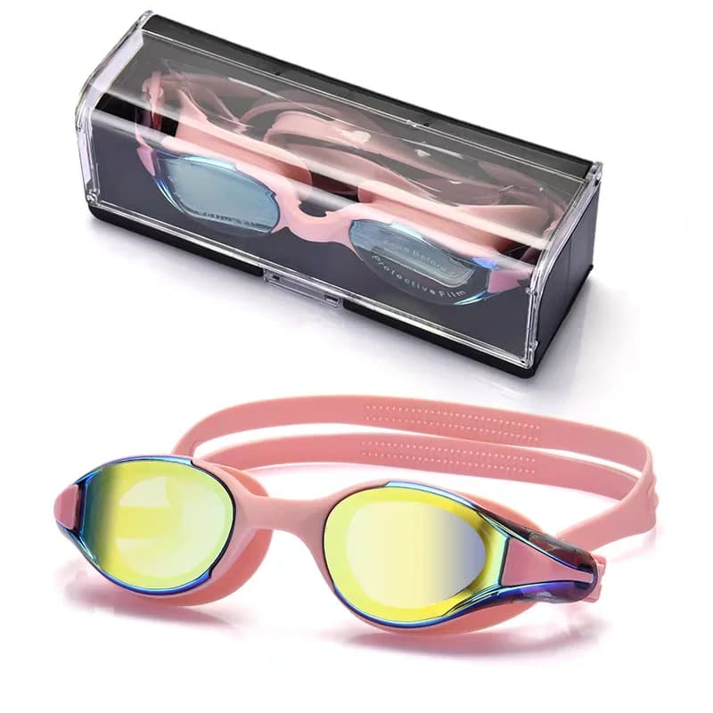 Swimming Goggles High-Definition Anti-Fog Fashion Small Frame Silicone Goggles