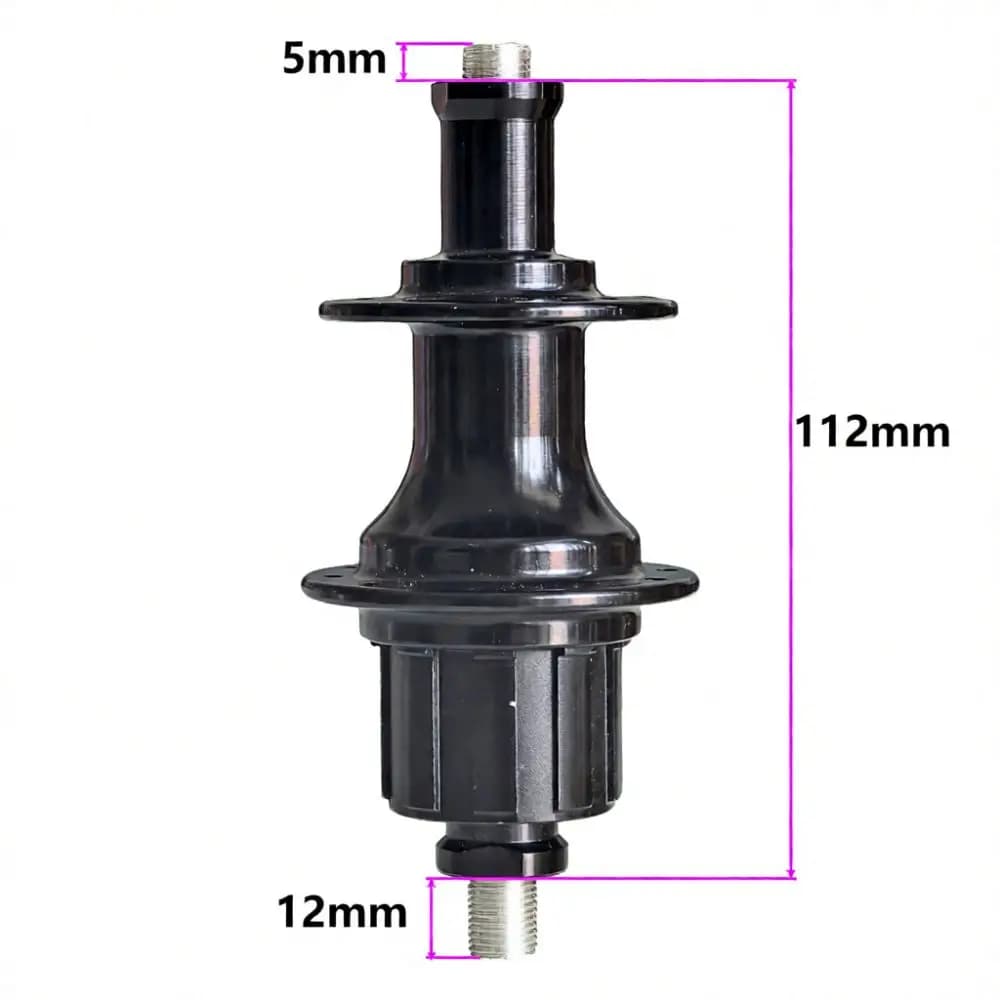 Rear Wheel Hub For Folding Bike 112mm O L D 20 Holes 4 Bearings Smooth Rotation 5 6 7 Speed Compatible Cycling Gear Part