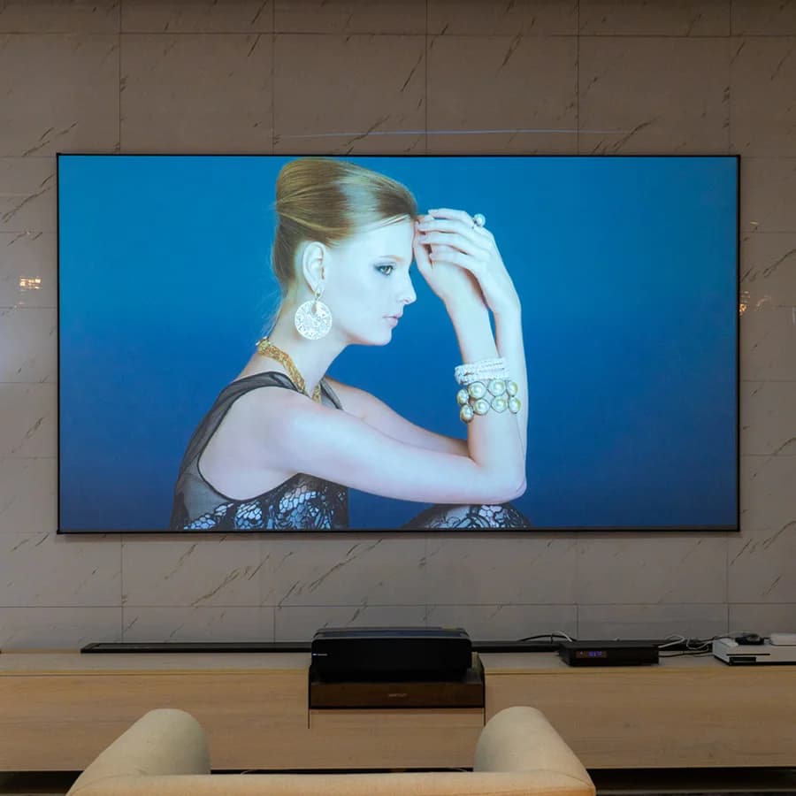 Schermo per proiettore UST ALR da 150 pollici Schermo a cornice fissa per sistema home theater per proiettore laser XIAOMI VAVA Formovie 4K
