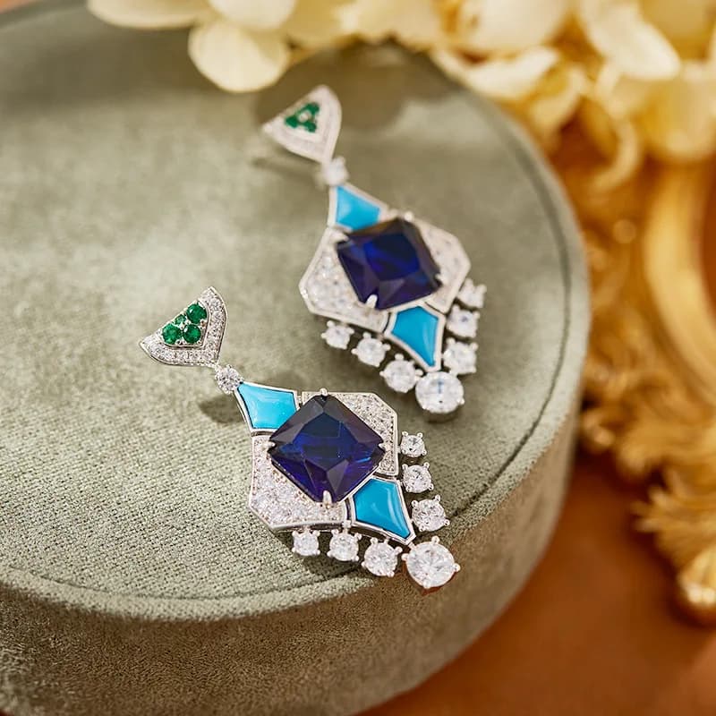 Nuova Collana da Donna Placcata Oro con Zirconi, Gioiello di Alta Classe per Sposa, Matrimonio, Serate e Feste, Idea Regalo