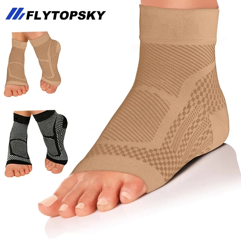 1 paio di calze a compressione per fascite plantare per donna e uomo-manicotto a compressione per caviglia, fornisce supporto per arco e sollievo dal dolore al tallone