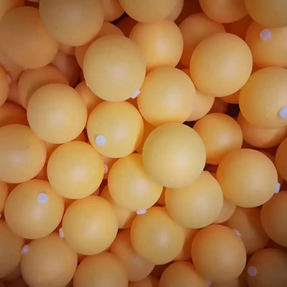 60 Palline da Ping Pong in Plastica Perforate con Asta Elastica per Allenamento, Palline da Resistenza per Macchina da Pratica, Controllo dell'Aria