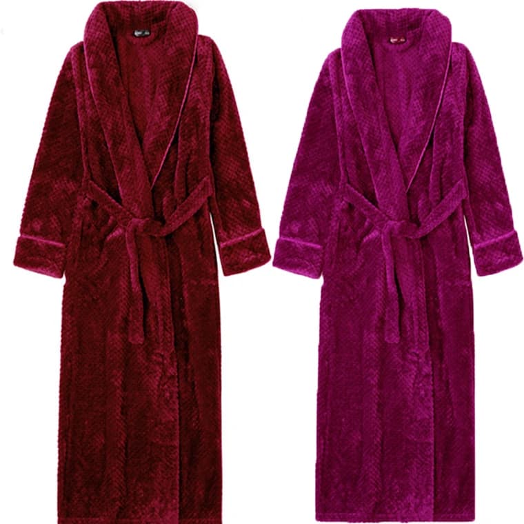 Autumn Winter Flannel Women's Long Dress Night Shirt Thickening Warm Dresses Lazy Nightwear Casual in Coral Fleece House Dress Lounge Wear