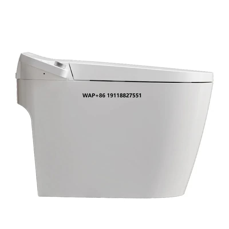 Smart Sanitaries for Bathroom: Smart WC with Heated Seat, Extension Vase, Remote Control, S-Trap Technology and Foot Sensor