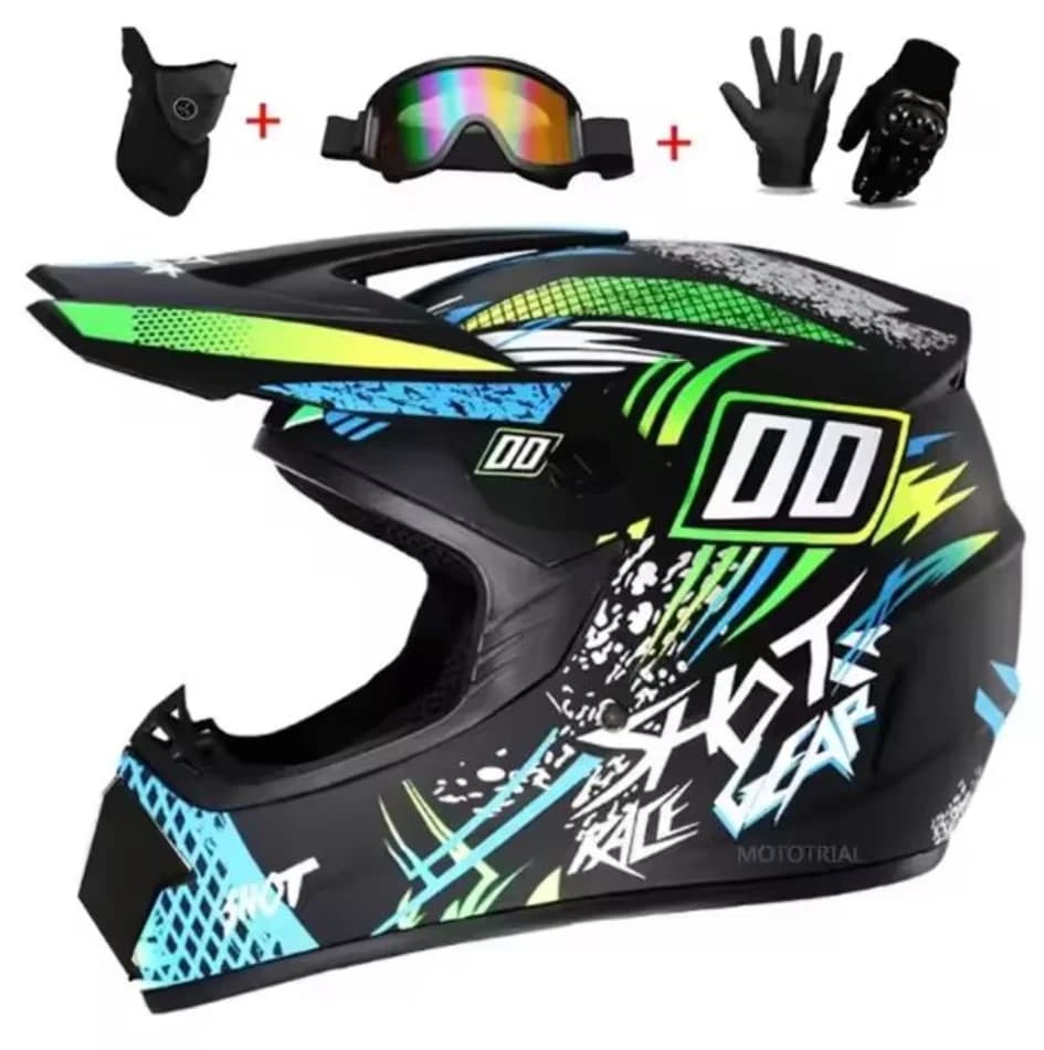 Youth Kids Off-Road Motorcycle Helmet Dirt Bike Downhill ATV DH Go-kart Cross DOT Capacete