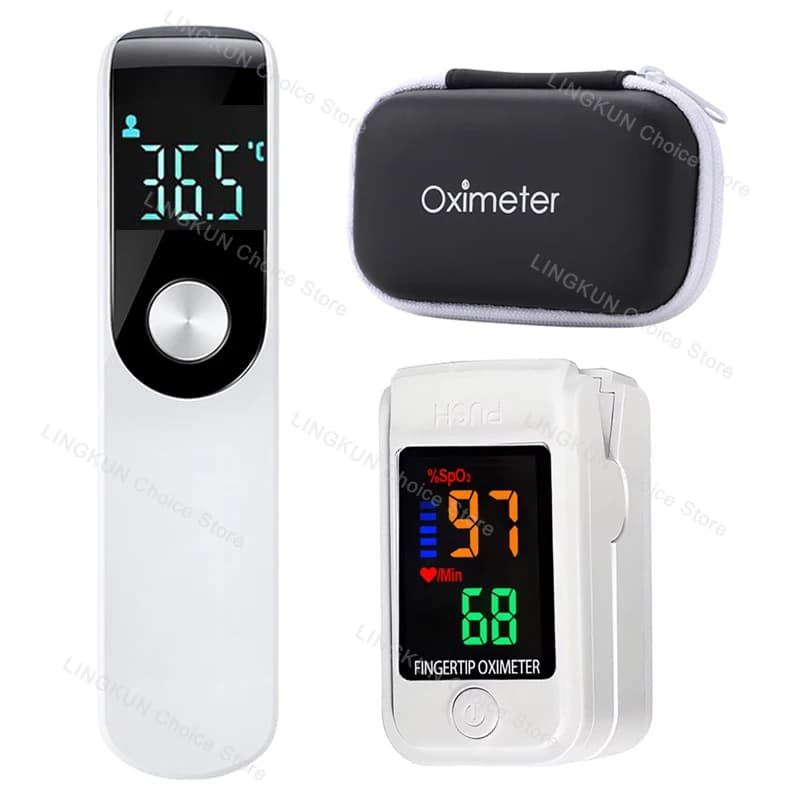Termometro a Infrarossi Digitale LCD per Febbre, Uso Medico e Domestico, Senza Contatto, per Neonati e Adulti, Termometro Auricolare Laser per Temperatura Corporea
