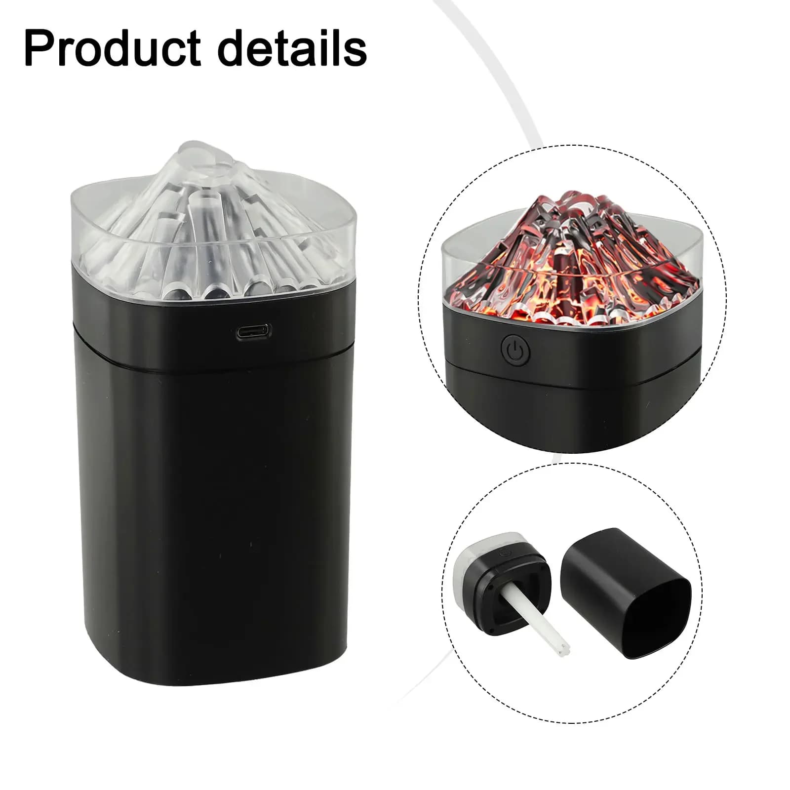 Ambiente domestico migliorato Umidificatore da 400 ml Funzionamento temporizzato Diffusore di nebbia Umidificatore per ufficio domestico Dispositivo domestico decorativo