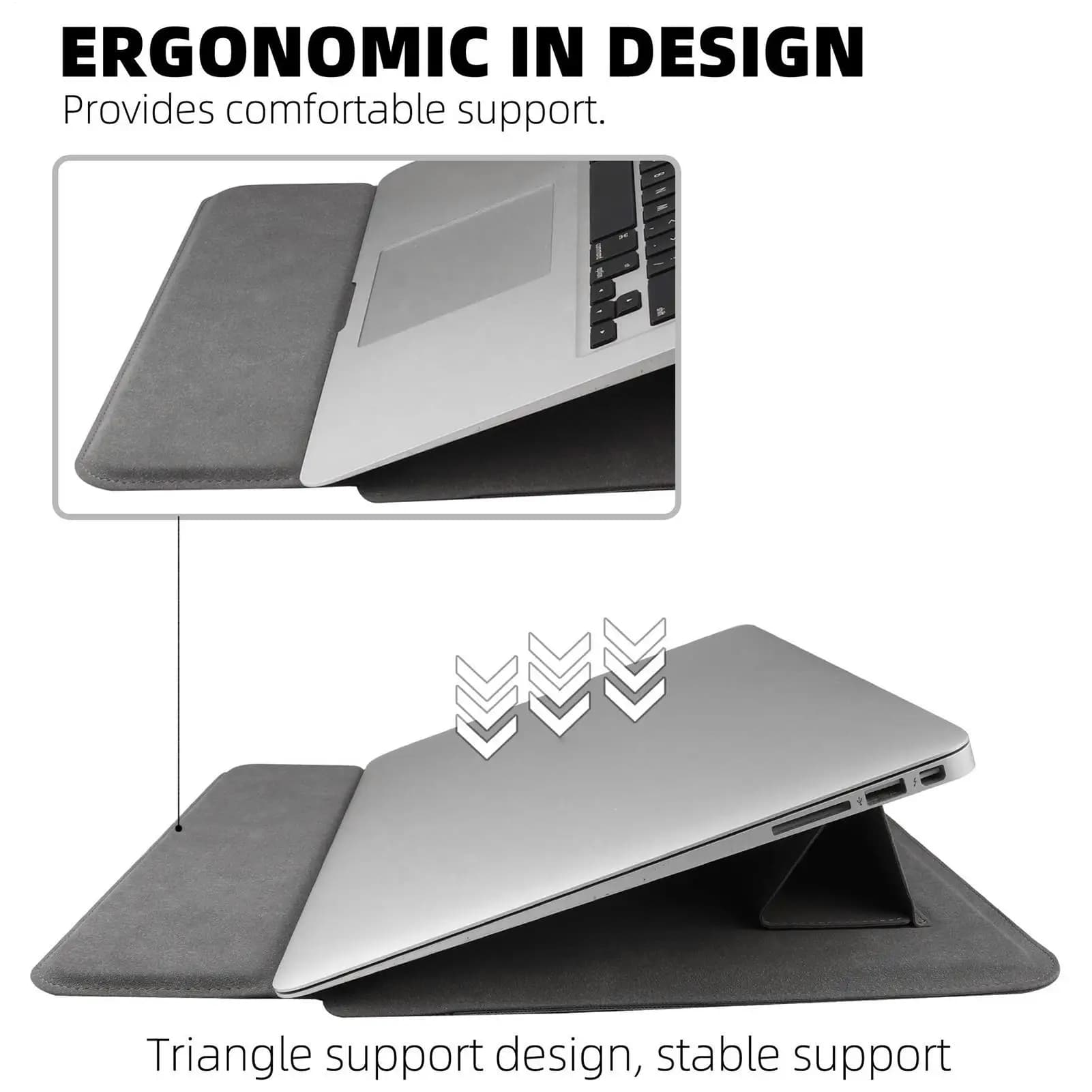Borsa per laptop Custodia per laptop Borsa multifunzionale per computer portatile con supporto per viaggi, sala riunioni, scuola