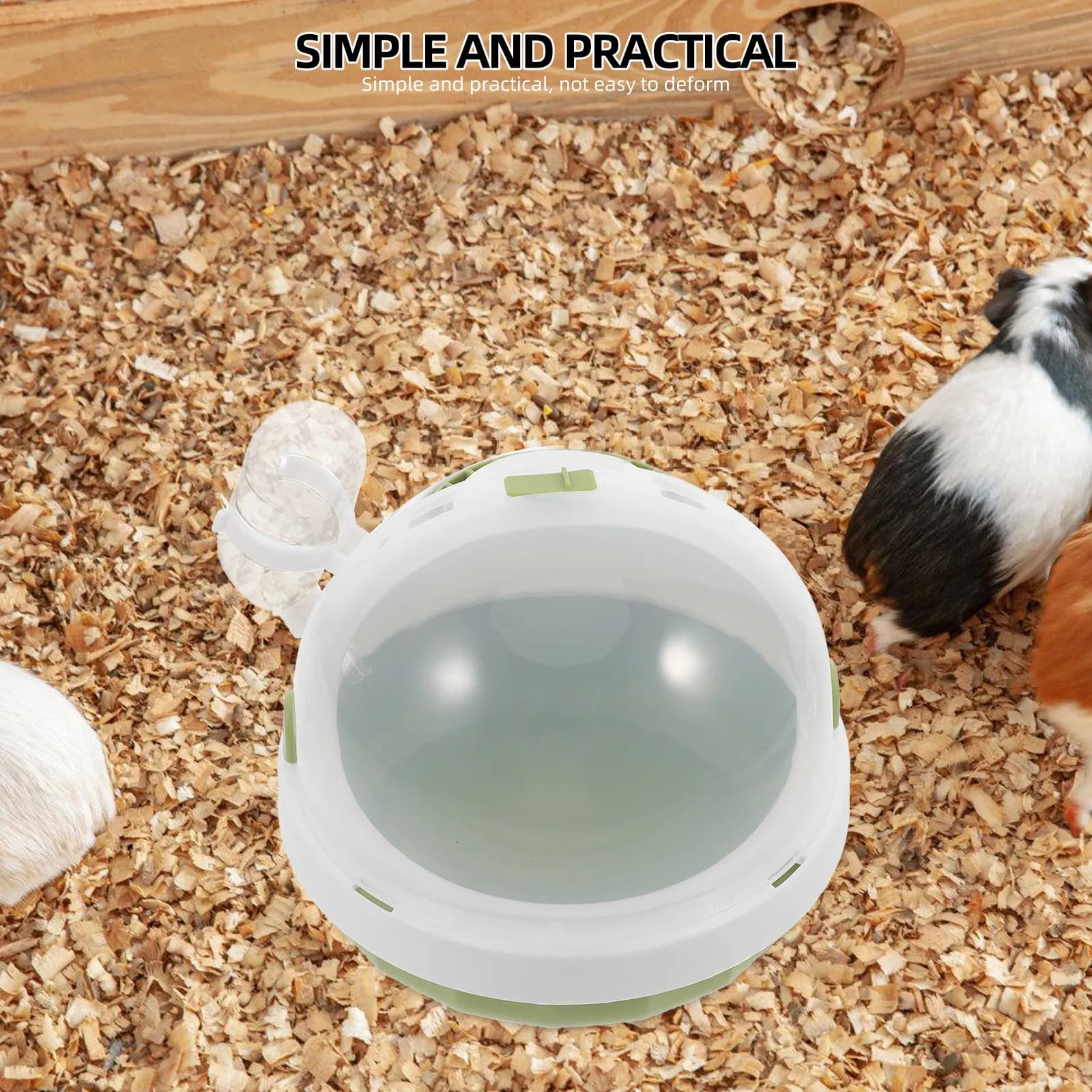 Trasportino Portatile per Criceti, Gabbia da Viaggio Traspirante in Plastica per Piccoli Animali, Scatola da Trasporto per Chinchilla e Porcellini d'India