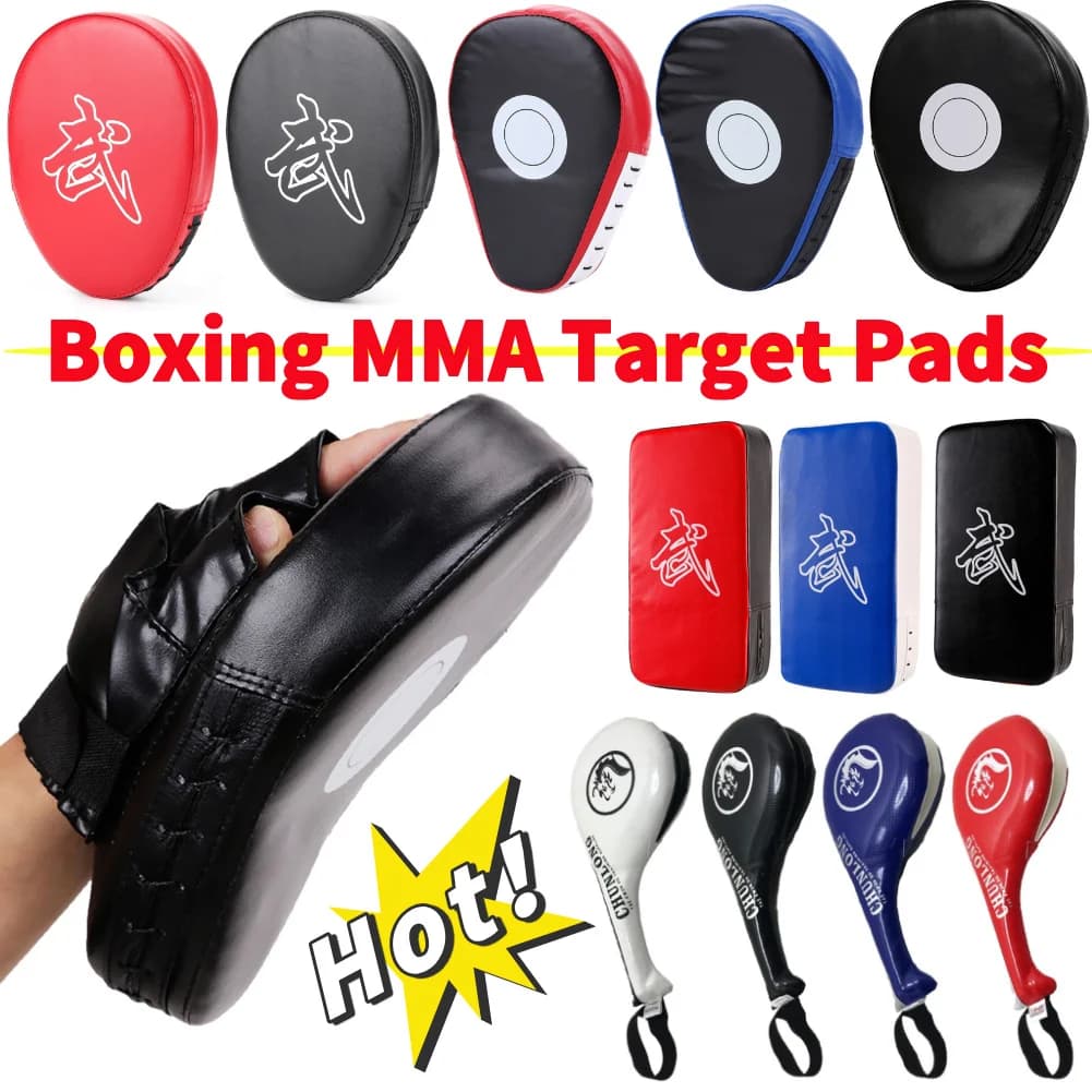 Pad Boxing Gloves PU Leather Hand Target Bag for Adults MMA Karate Muay Thai Training Equipment Sanda for Free Fight