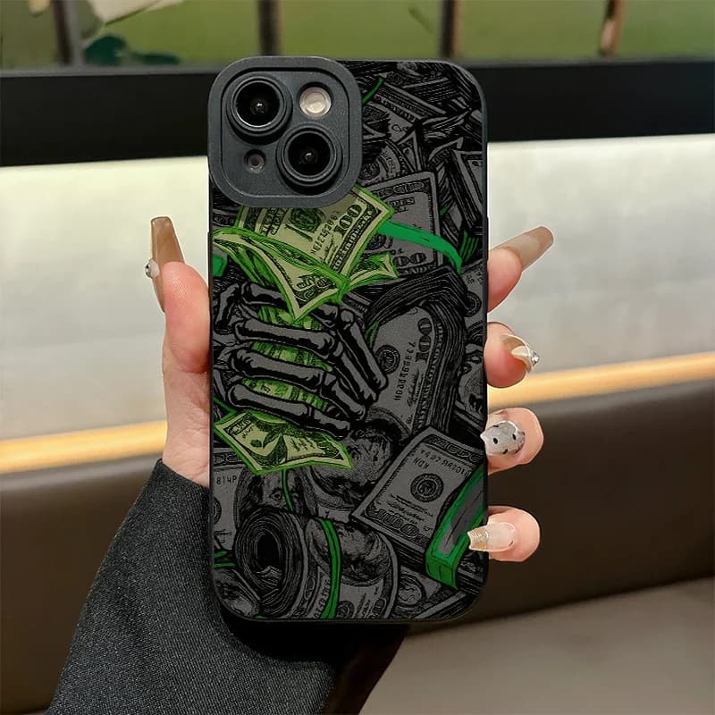 USD stacked frosted phone case suitable for iPhone 17 16 15 14 13 12 11 Pro/Max/Plus anti drop and shockproof back cover