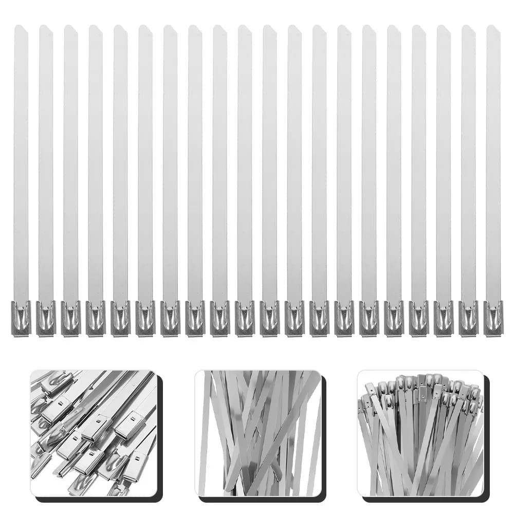100 pcs Cable Cord Organizer Wire Management Halloween Christmas New Year Cable Ties Stainless Steel Strap Garden