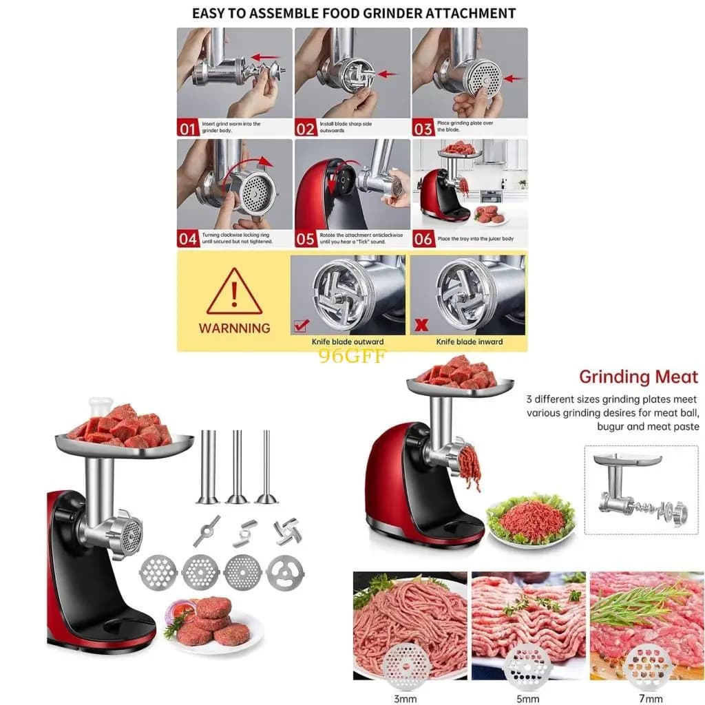 96 gf robot da cucina macer coltello tubi macinati della blade ruggine resistente