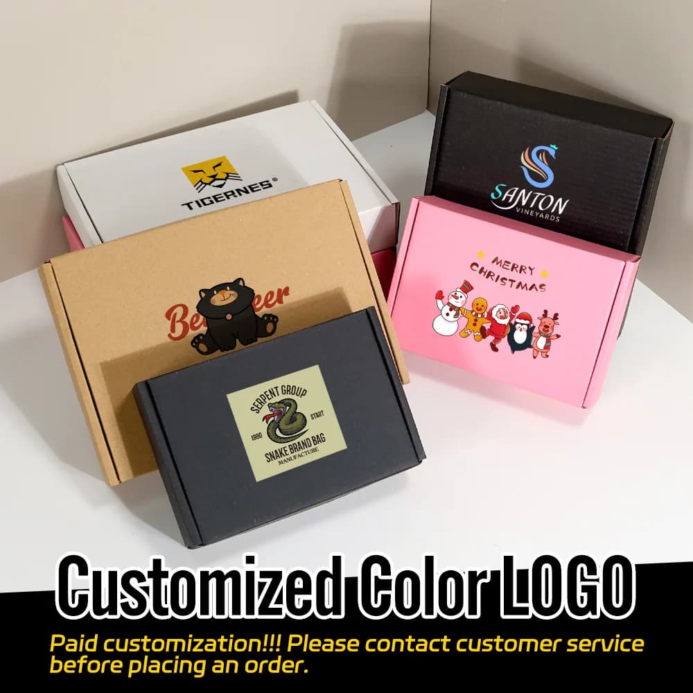 Confezione regalo da 5 pezzi/10 pezzi/colore in bianco per festival, display per feste, confezione ondulata, scatola per parrucche