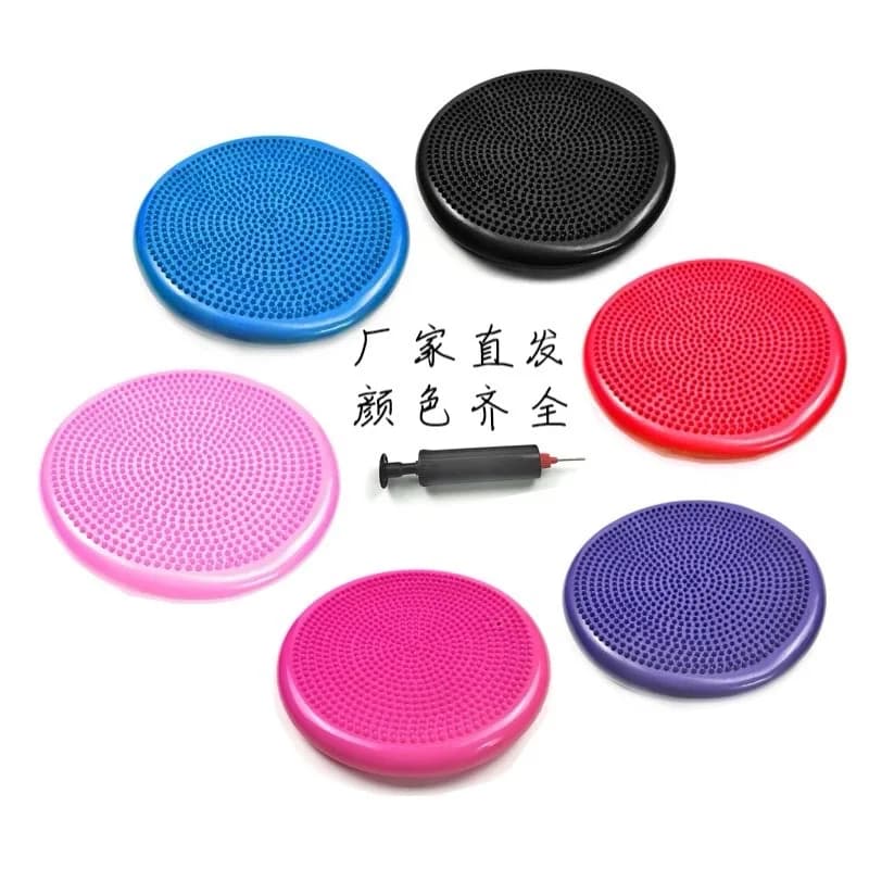 Tappetino per equilibrio yoga in PVC Cuscino per massaggio gonfiabile Palla per equilibrio anti-esplosione addensata Allenatore per equilibrio fitness sportivo