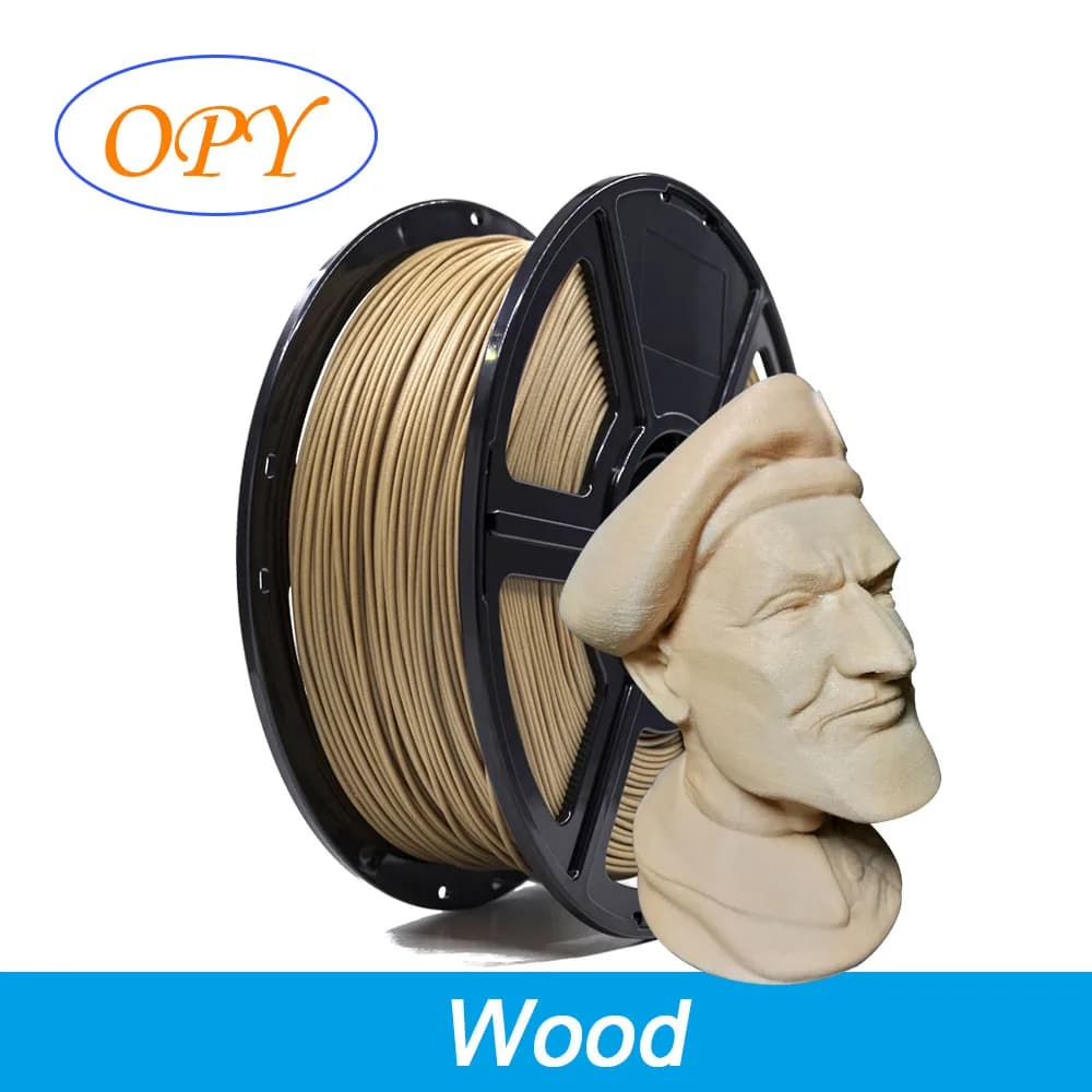 Pla Wooden Filament 3D Printer Wood Plastic 1.75Mm 1Kg Natural Materials 10M 100G Sample