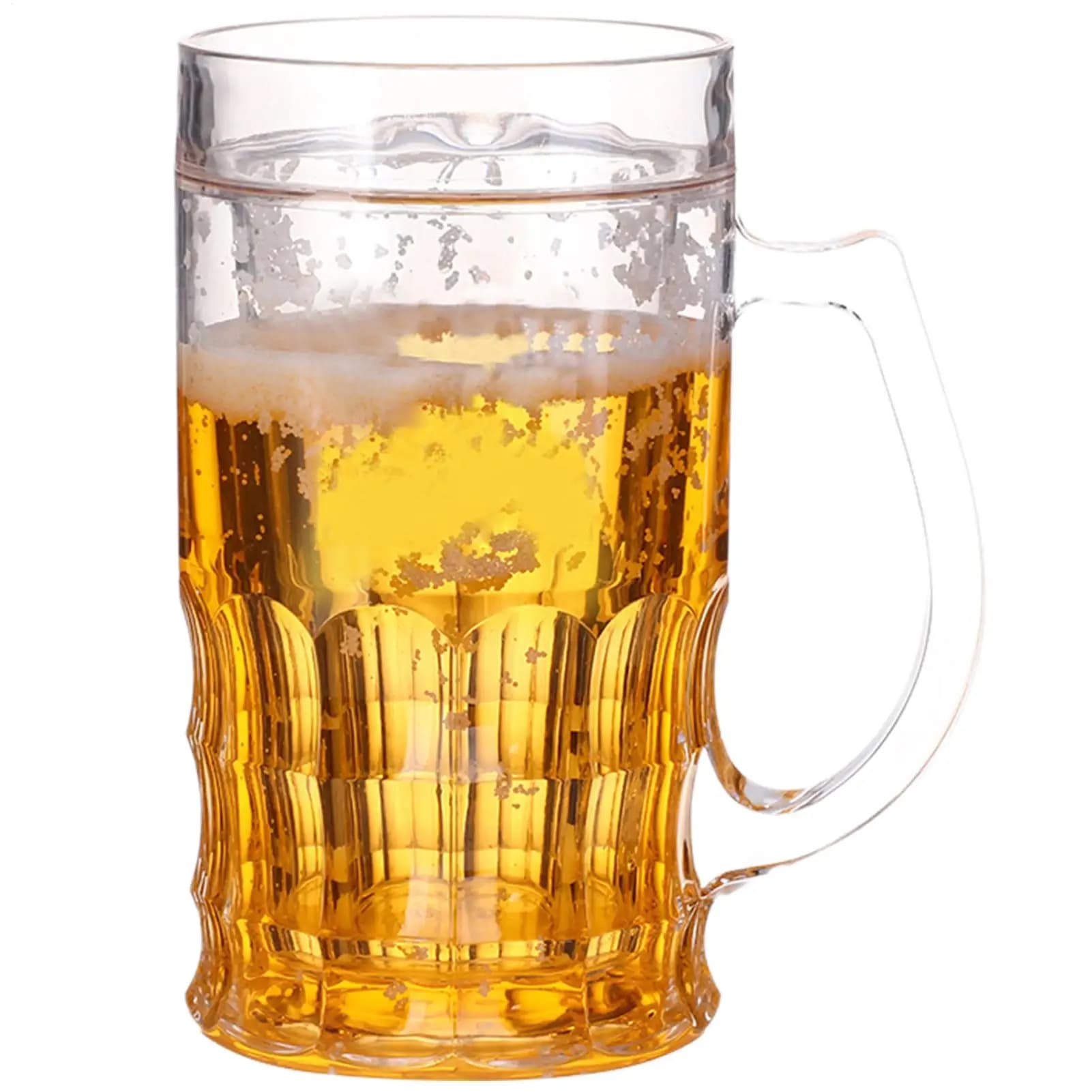Tazza da Birra a Doppio Strato, Divertente Bicchiere Finto, Lavabile in Lavastoviglie, Gadget per Feste, Scherzi, Ornamenti da Scrivania per Amici, Ragazze, Donne, Uomini, Ragazzi