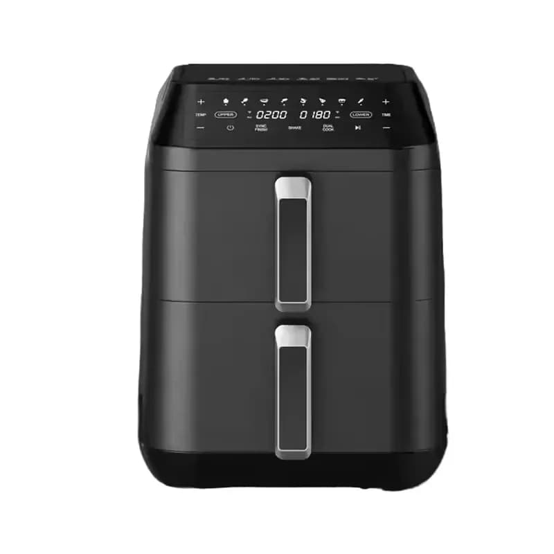 For Oven Upper And Lower Heating Electric Smart Digital Dual Basket Vertical Double Stack Air Fryer
