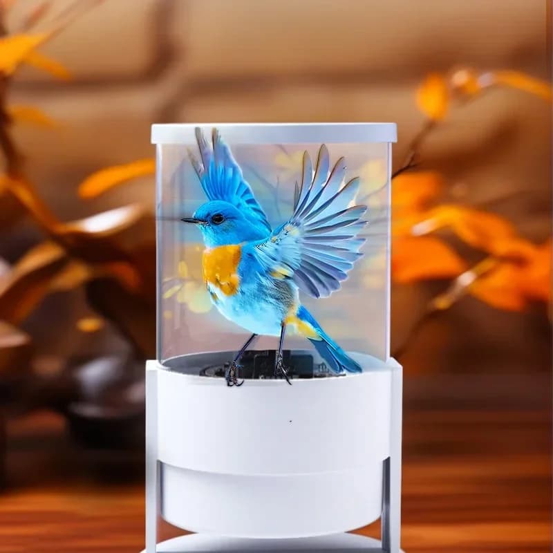 Proiettore ologramma 5D Ventilatore Schermo cilindrico da 360 gradi Display pubblicitario Macchina Perline luminose a LED Controllo Bluetooth WIFI