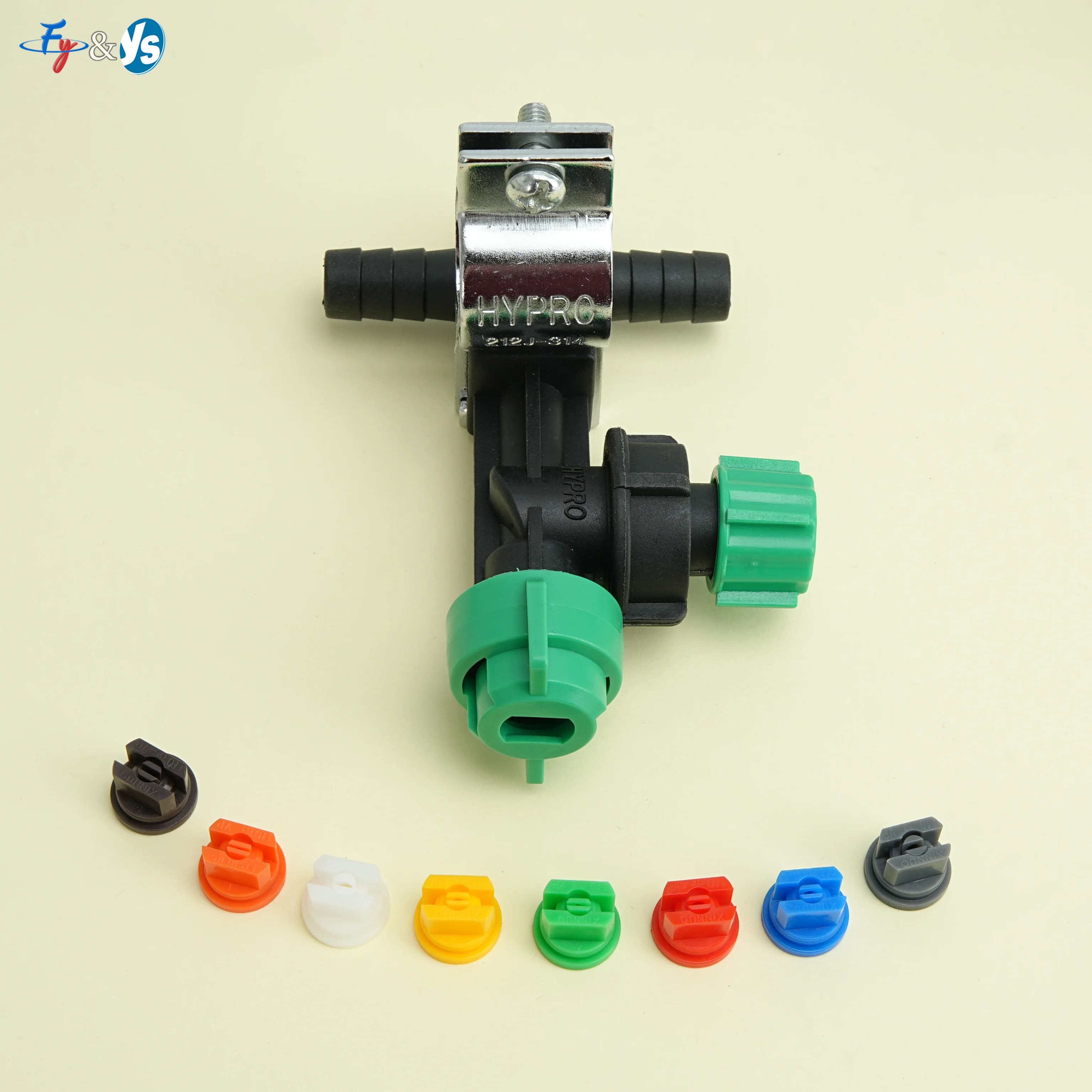 Agricultural Boom Sprayer Nozzle Assembly Clamp-on Anti-drip Spray Nozzle for Farm Tractor Sprayer Flat Fan Nozzle