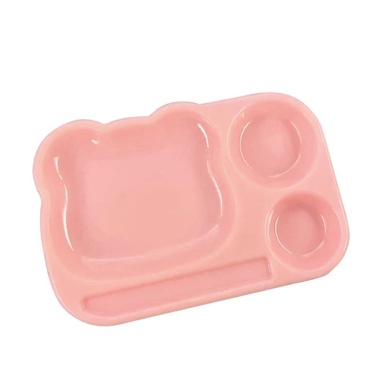 NUOVA Tavolozza Colori per Nail Art a Tema Cartone Animato, Piatto in Plastica per Miscelare Smalti Gel con Porta Pennelli, Strumento Fai-da-Te per Pittura