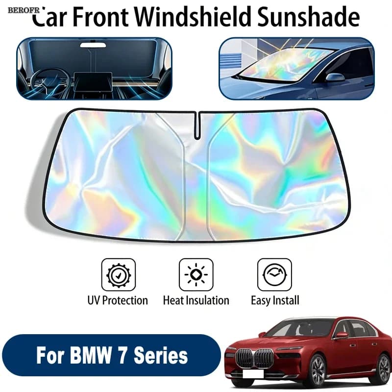 Windshield Sun Shade For BMW 7 Series Foldable UV Reflective Front Window Sun Protection Cover Accessories