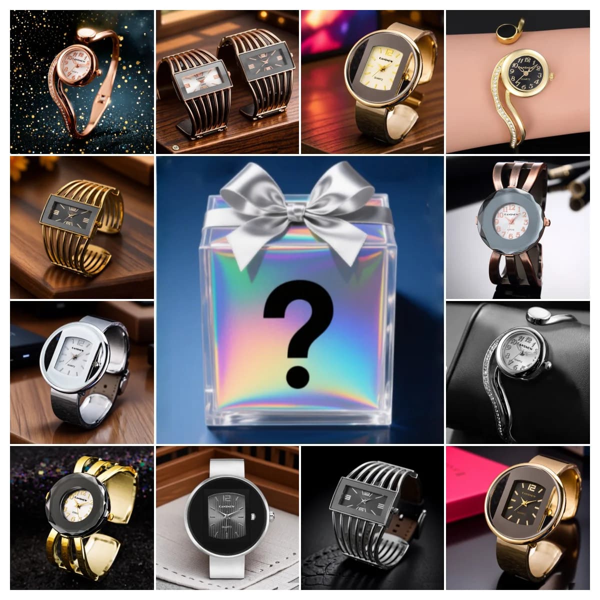 2025 New Watch Wrist Watch Luxury Women's Wrist Watch Christmas Gifts box, casual surprise watch mysterious box for family, friend, loved