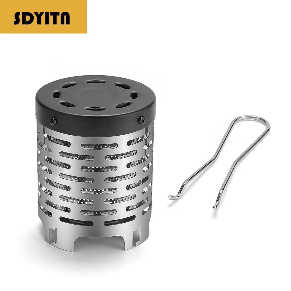 Windproof Cover for Outdoor Camping Gas Stove Heater Portable Stainless Steel Hand Warmer Shield