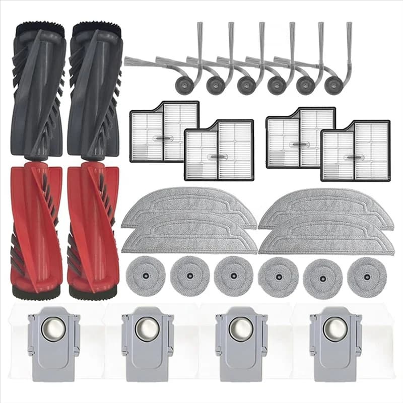 N83R Kit di sostituzione per aspirapolvere robot Filtri HEPA Spazzola laterale principale Filtri HEPA Cuscinetti per mocio Sacchetti per la polvere