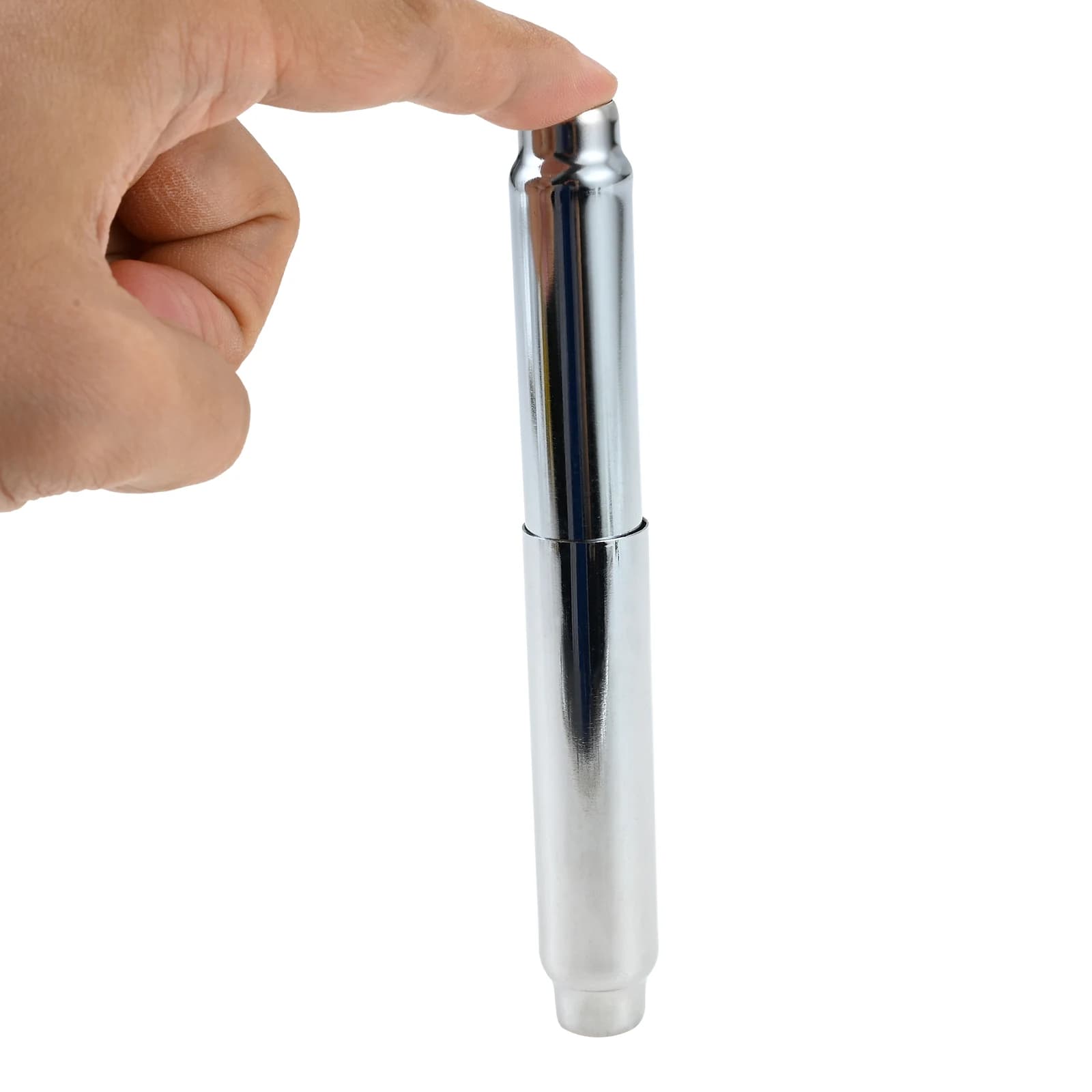 1PC Acciaio inossidabile cromato Rullo di carta igienica Porta asciugamani di carta Asta a molla di carta igienica retrattile per il bagno 162mm