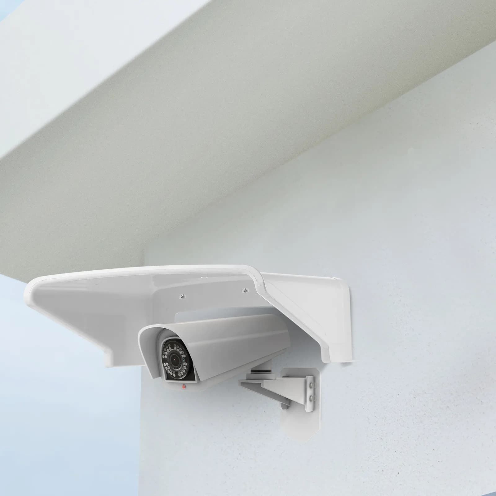 Copertura Universale in Plastica per Telecamere di Sicurezza Esterne, Protezione Antipioggia, Facile Installazione, Ampia Copertura