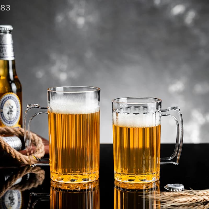 Tazza domestica in acrilico, perfetta per feste, bar domestiche; Ideale per servire birra, latte, succhi e acqua