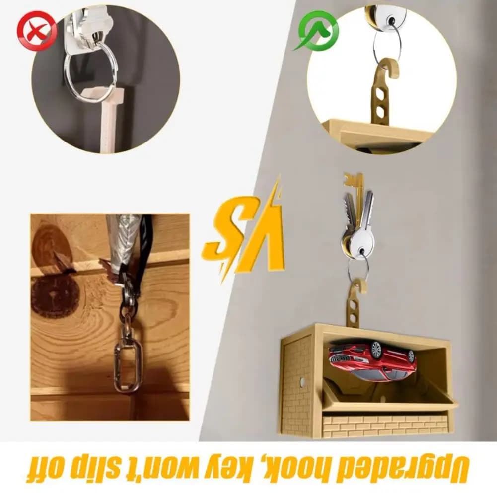 Garage Keyring for Car with Opening Door Wall Organizer Double Purpose Decorative Hook for Home Office 2025