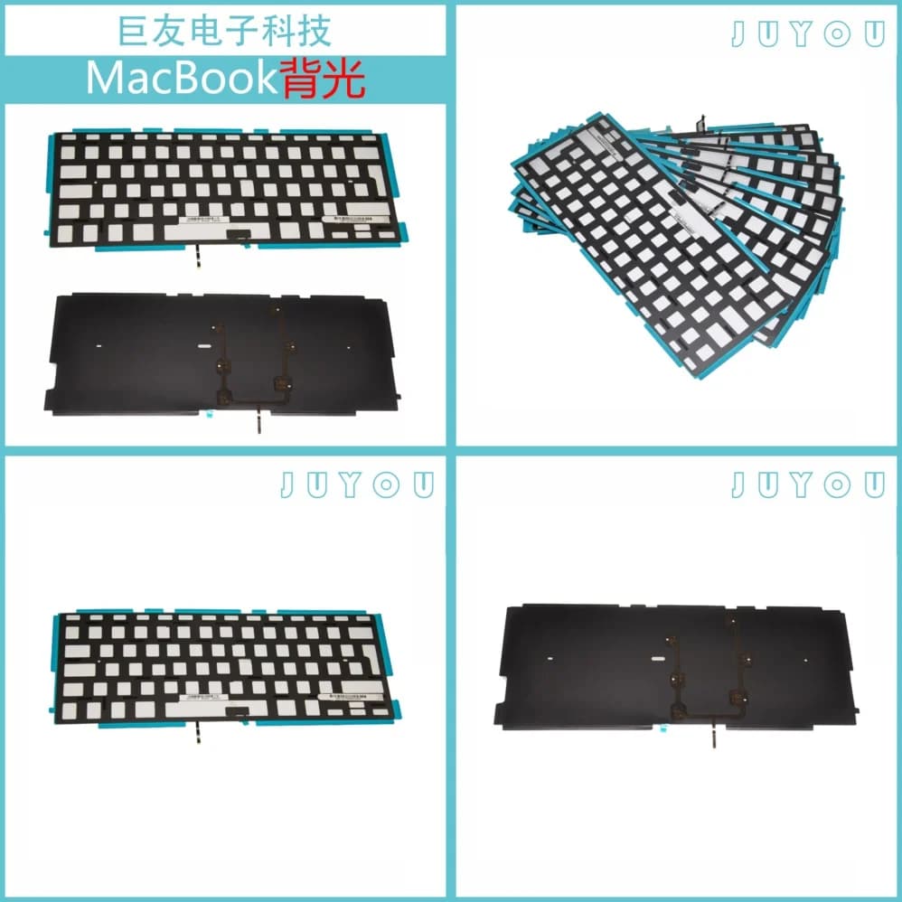 Tastiera Retroilluminata di Ricambio per MacBook A1278 A1297 A1286, Foglio Retroilluminato Compatibile con MacBook Pro