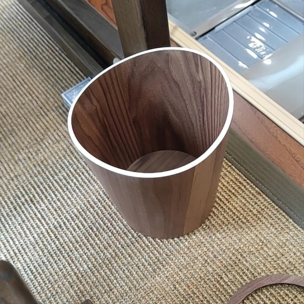 LALA Storage Pattumiera in legno Secchio per la casa Bidone della spazzatura Hotel Soggiorno Ufficio Bidoni per rifiuti Bidone per il riciclaggio nordico B