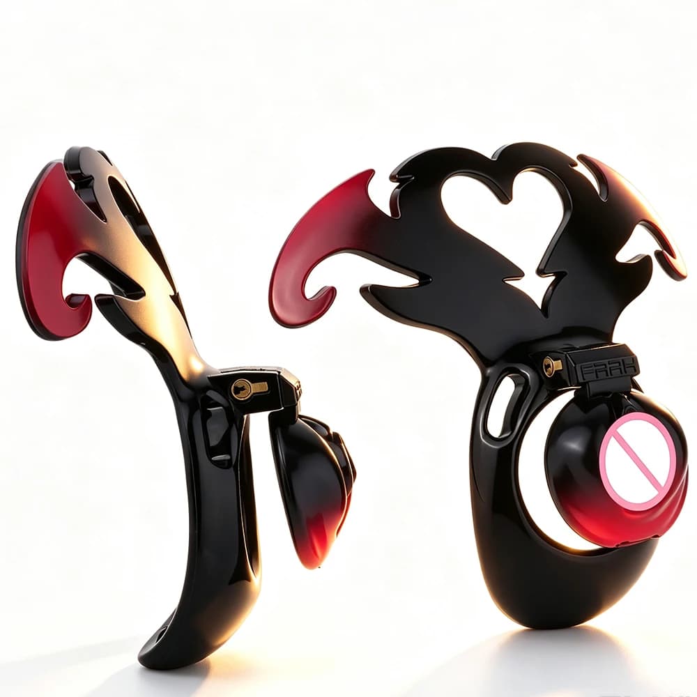 FRKO Sissy Full Cover Chastity Cage Device Femboys Penis Rings Strapon Belt Clitoris Lockcock Cages Bdsm Sex Toys Men 정조대 요도 18
