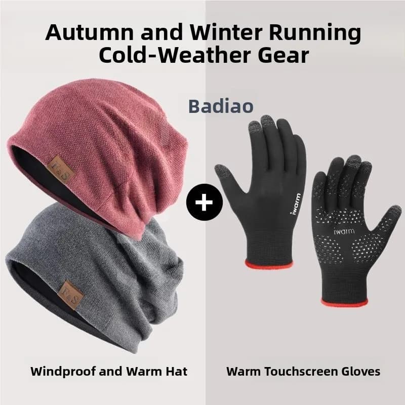 Cappello Antivento per Sport all'Aperto, Ciclismo, Arrampicata, Sci, con Guanti Interni, Protezione per le Orecchie, Caldo per Primavera e Autunno