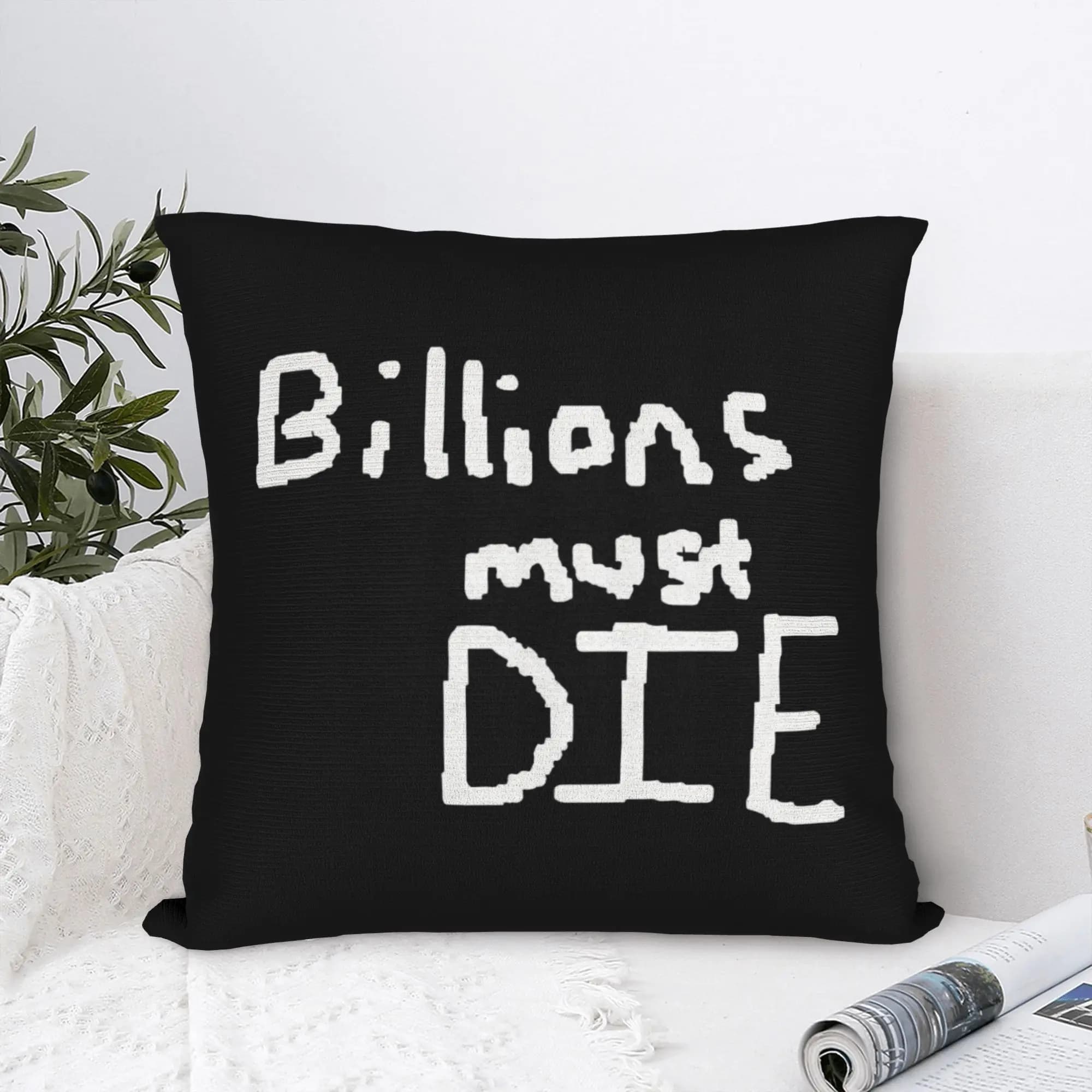 Billions Must Die Square Pillow Cases Funny Chudjak Meme Cushion Cover Fantastica federa decorativa con cerniera per divano 45x45 cm