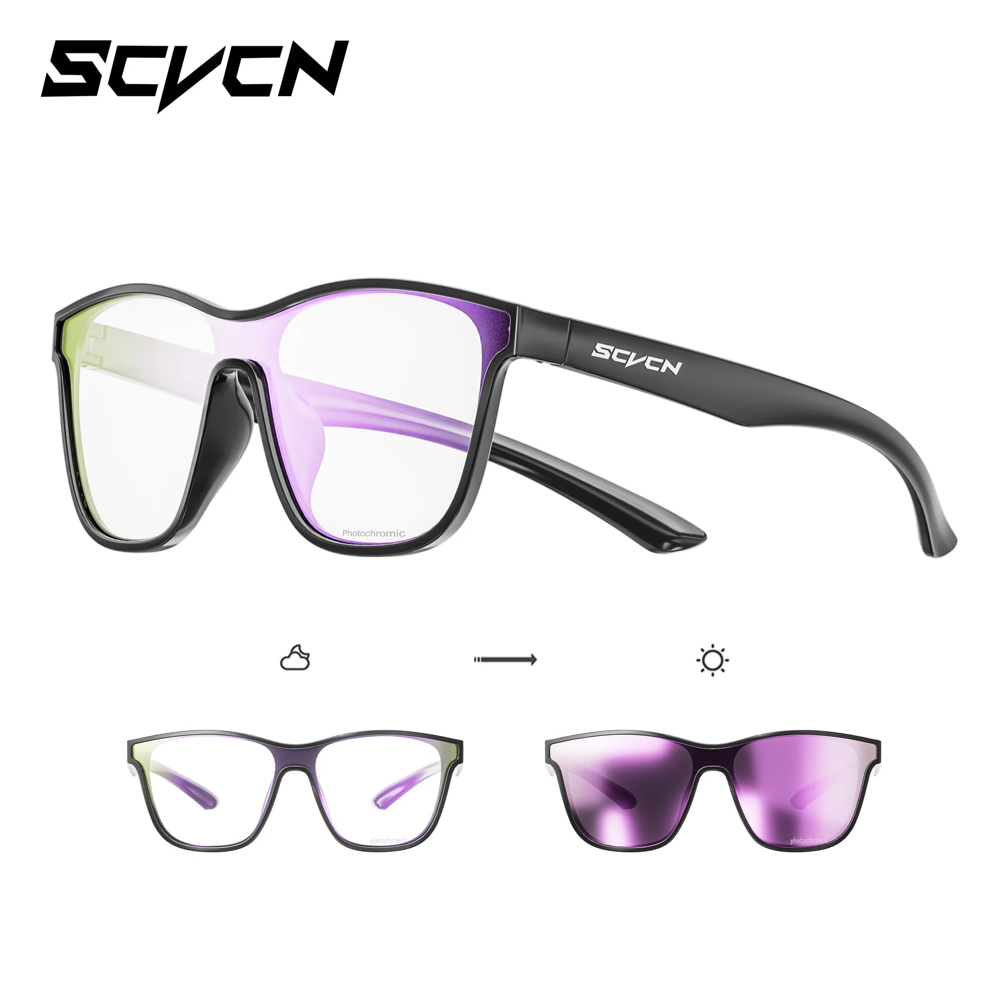 SCVCN Occhiali da ciclismo UV400 Occhiali da sole polarizzati da pesca Donna Accessori per la guida notturna Bici Bicicletta Uomo Donna Sport Campeggio