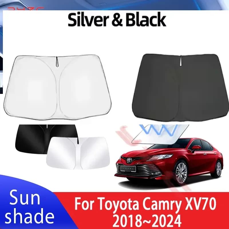 Parasole per auto Toyota Camry XV70 2018~2024 2020, protezione solare per parabrezza anteriore, isolamento termico, accessori rinfrescanti estivi