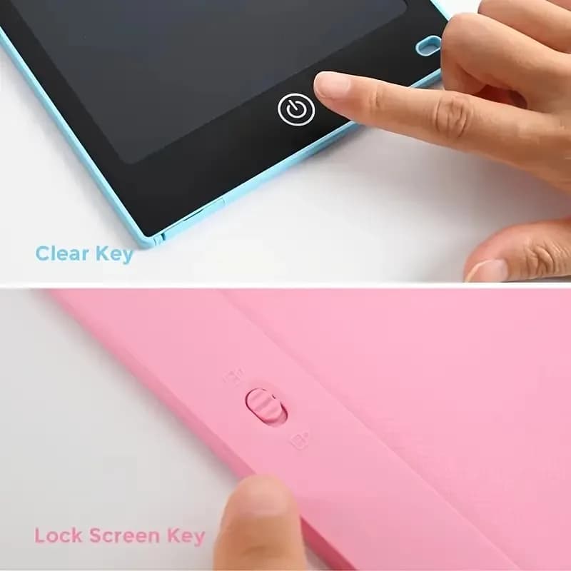 Tablet elettronico colorato di grandi dimensioni più venduto, adatto ai bambini, schermo touch da 8,6 pollici con penna, plastica resistente, regalo perfetto per Halloween e Natale, lavagna educativa per disegnare per bambini dai 3 agli 8 anni